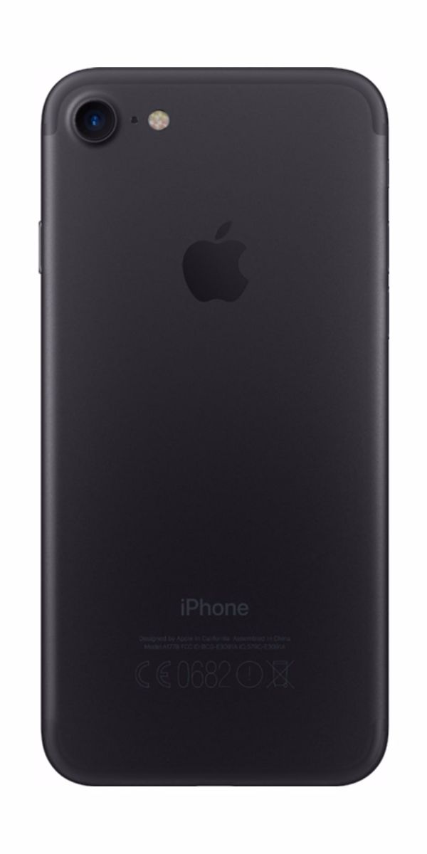 Refurbished iphone 7 256GB jet black achterkant Refurbished iphone 7 256GB jet black achterkant