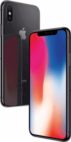 Refurbished iPhone X 64GB Space Grey 3D