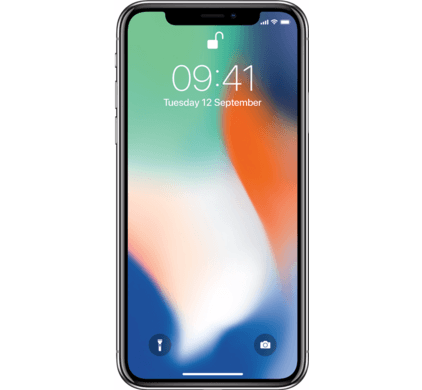 iPhone X zilver iPhone X zilver