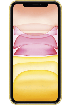 Refurbished iPhone 11 128gb geel voorkant