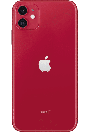 Refurbished iPhone 11 64gb rood achterkant Refurbished iPhone 11 64gb rood achterkant