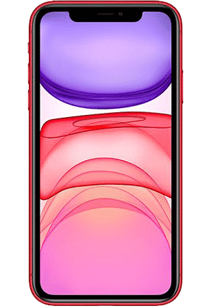 Refurbished iPhone 11 64gb rood voorkant Refurbished iPhone 11 64gb rood voorkant