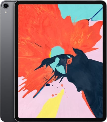 iPad Pro 12.9 3rd gen voor+achterkant space gray